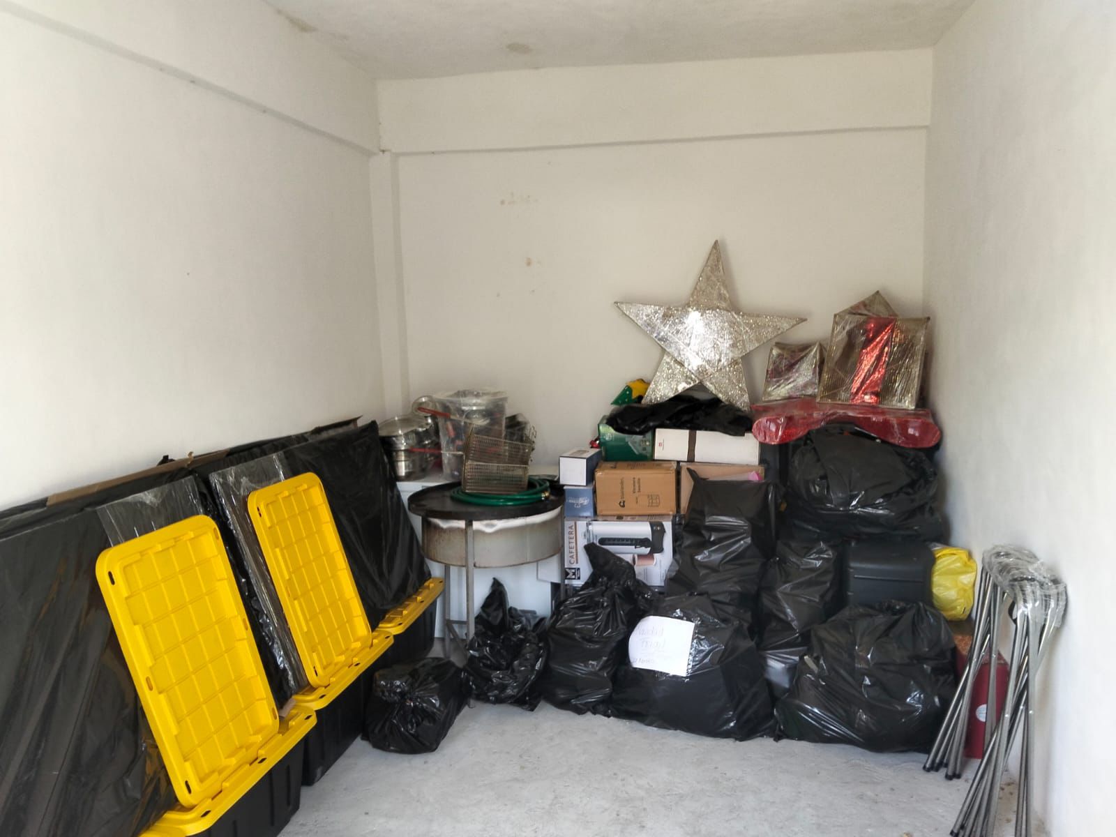 Bodega utilizada para guardar artículos de temporada